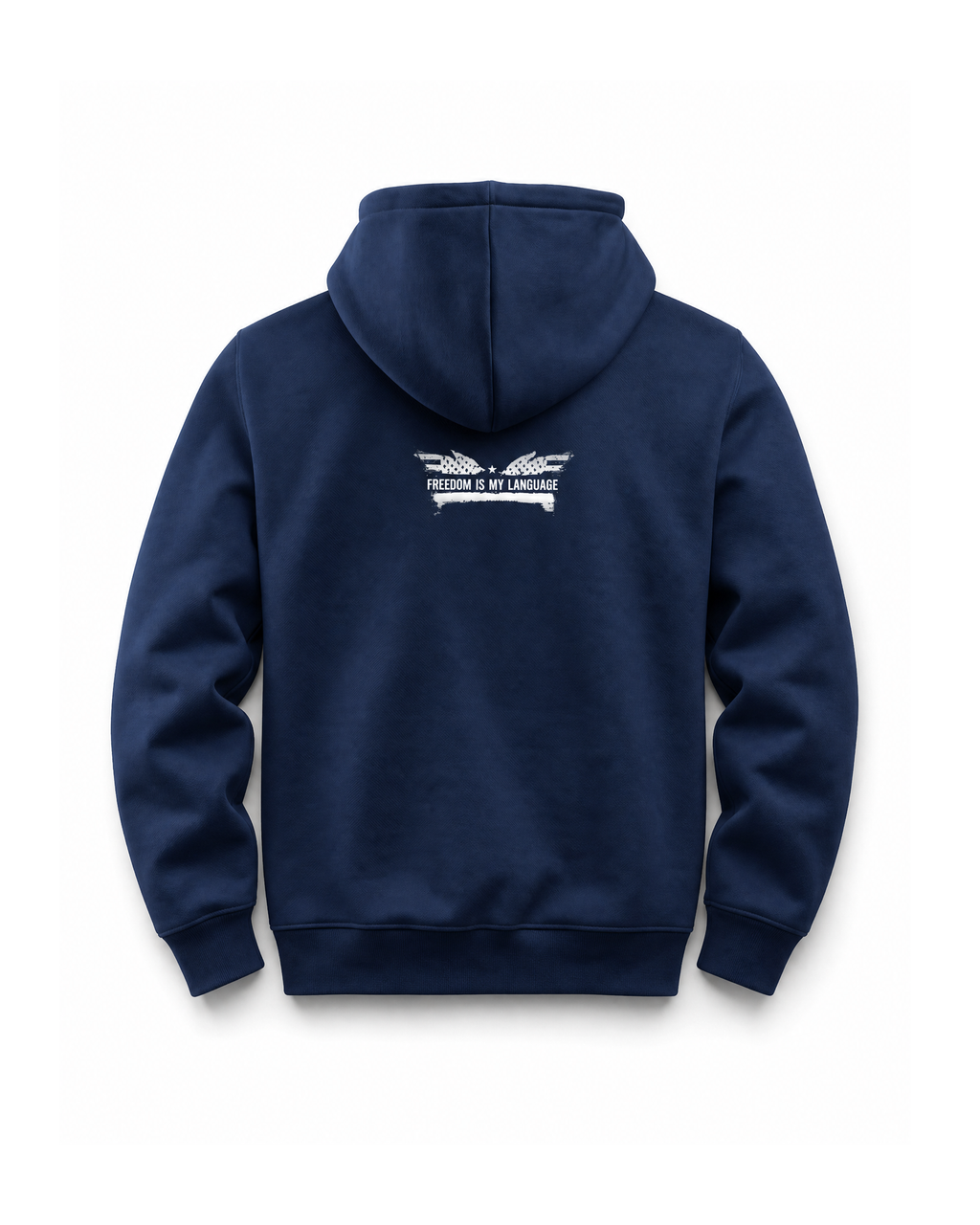 The Architect Hoodie Winged Liberty in Navy, back
