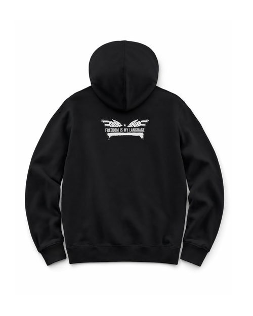 The Architect Hoodie Decree in Onyx Black, back