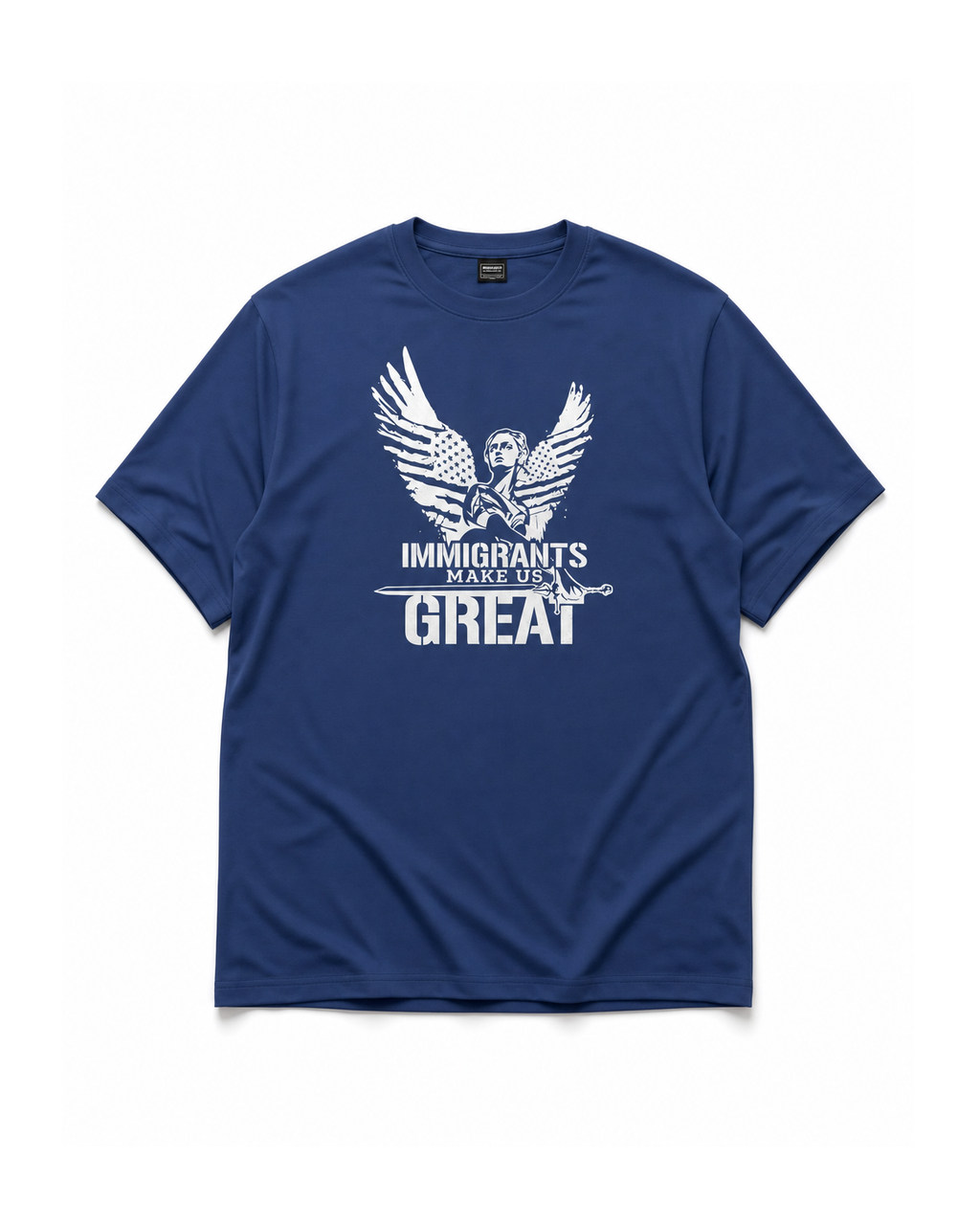 The Foundation Tee Winged Liberty in Navy, front