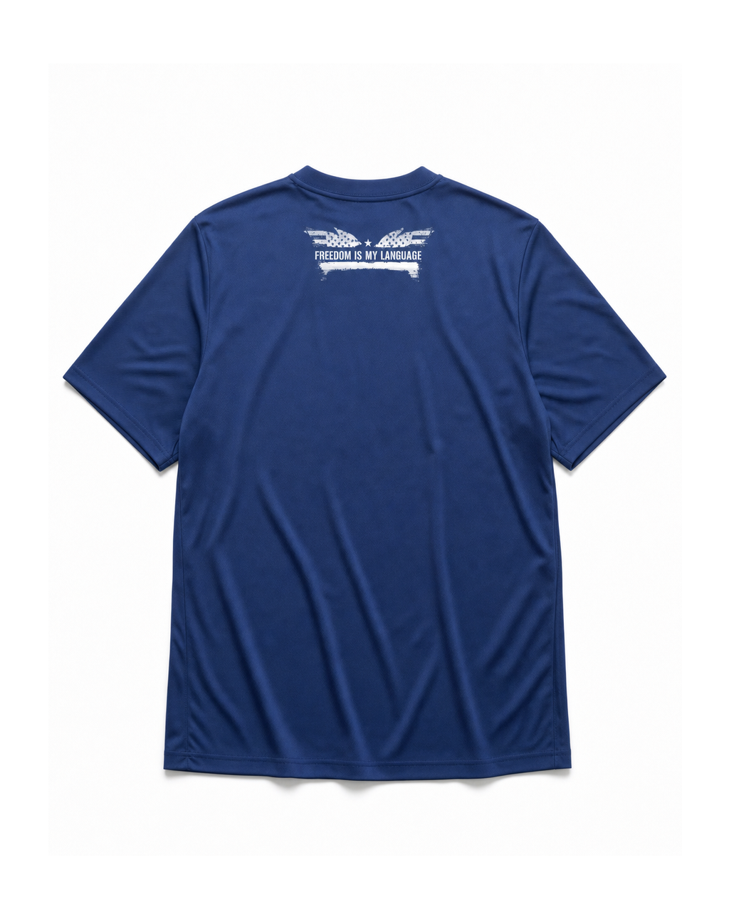 The Foundation Tee Winged Liberty in Navy, back