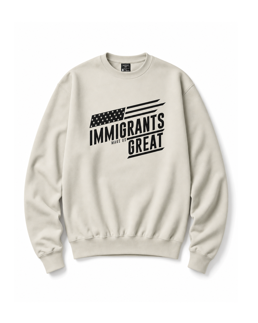 The Sovereign Crewneck Vanguard in Vintage Cream, front